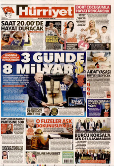 HÜRRİYET 9 Mayıs 2026 gazete manşeti