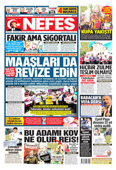 NEFES 16 Mayıs 2026 gazete manşeti