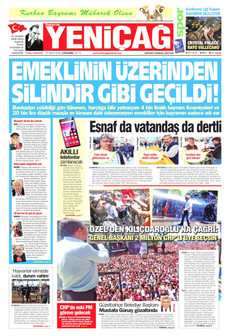 YENİÇAĞ 27 Mayıs 2026 gazete manşeti
