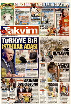 TAKVİM 27 Mayıs 2026 gazete manşeti