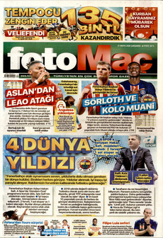 FOTOMAÇ 27 Mayıs 2026 gazete manşeti