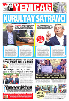YENİÇAĞ 28 Mayıs 2026 gazete manşeti