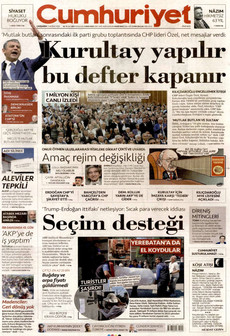 CUMHURİYET 3 Haziran 2026 gazete manşeti