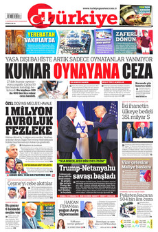 TÜRKİYE GAZETESİ 3 Haziran 2026 gazete manşeti