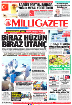 MİLLİ GAZETE 3 Haziran 2026 gazete manşeti