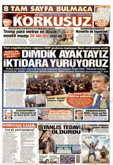 KORKUSUZ 3 Haziran 2026 gazete manşeti