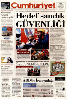 CUMHURİYET 5 Haziran 2026 gazete manşeti