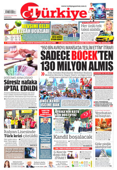 TÜRKİYE GAZETESİ 5 Haziran 2026 gazete manşeti