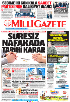 MİLLİ GAZETE 5 Haziran 2026 gazete manşeti