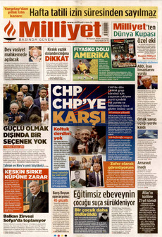 MİLLİYET 10 Haziran 2026 gazete manşeti