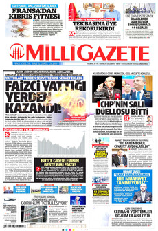 MİLLİ GAZETE 10 Haziran 2026 gazete manşeti