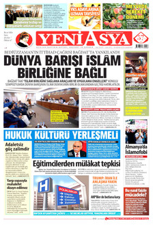 YENİ ASYA 10 Haziran 2026 gazete manşeti