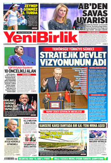 YENİBİRLİK 10 Haziran 2026 gazete manşeti
