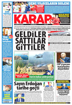 KARAR 11 Haziran 2026 gazete manşeti