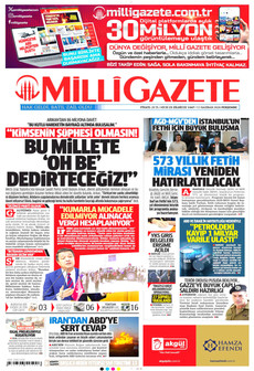 MİLLİ GAZETE 11 Haziran 2026 gazete manşeti