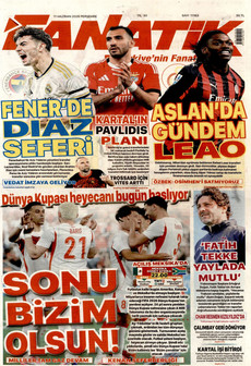 FANATİK 11 Haziran 2026 gazete manşeti