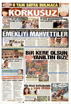 KORKUSUZ 5 Temmuz 2026 gazete manşeti
