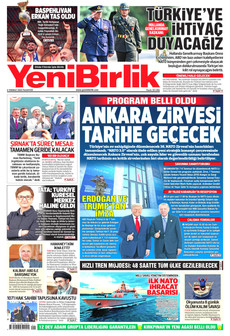 YENİBİRLİK 6 Temmuz 2026 gazete manşeti