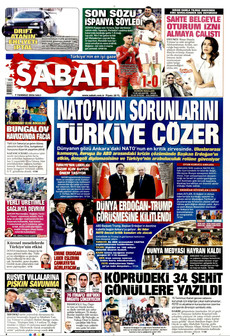 SABAH 7 Temmuz 2026 gazete manşeti