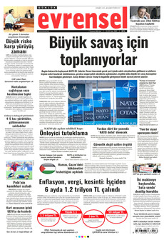 EVRENSEL 7 Temmuz 2026 gazete manşeti
