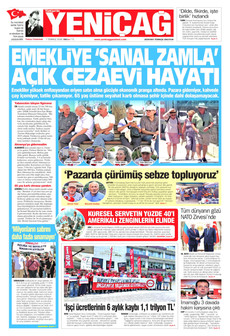 YENİÇAĞ 7 Temmuz 2026 gazete manşeti
