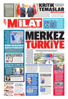 MİLAT 7 Temmuz 2026 gazete manşeti