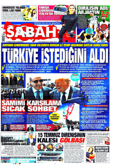 SABAH 8 Temmuz 2026 gazete manşeti
