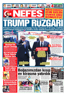 NEFES 8 Temmuz 2026 gazete manşeti