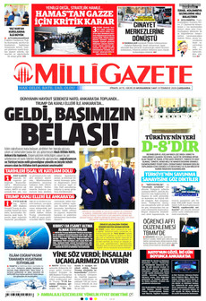 MİLLİ GAZETE 8 Temmuz 2026 gazete manşeti