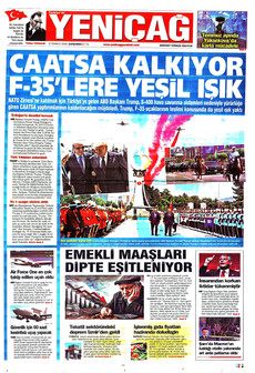 YENİÇAĞ 8 Temmuz 2026 gazete manşeti