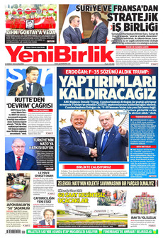 YENİBİRLİK 8 Temmuz 2026 gazete manşeti