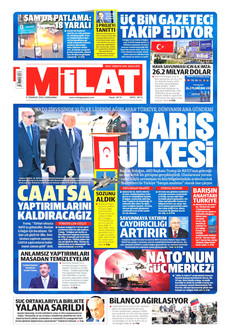 MİLAT 8 Temmuz 2026 gazete manşeti
