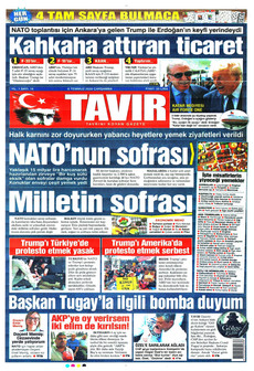 TAVIR GAZETESİ 8 Temmuz 2026 gazete manşeti