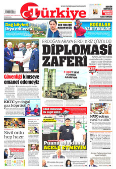 TÜRKİYE GAZETESİ 11 Temmuz 2026 gazete manşeti