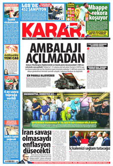 KARAR 11 Temmuz 2026 gazete manşeti
