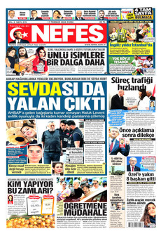 NEFES 17 Temmuz 2026 gazete manşeti