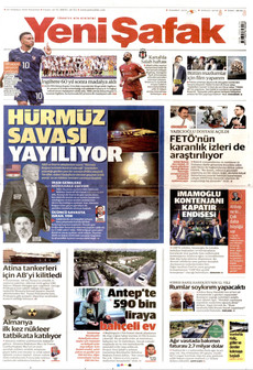 YENİ ŞAFAK 20 Temmuz 2026 gazete manşeti
