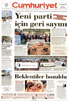 CUMHURİYET 21 Temmuz 2026 gazete manşeti