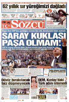 SÖZCÜ 22 Temmuz 2026 gazete manşeti