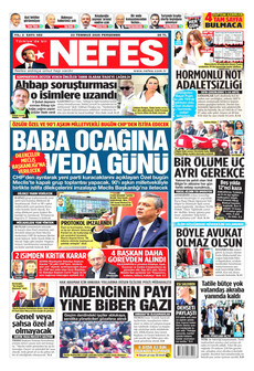 NEFES 23 Temmuz 2026 gazete manşeti