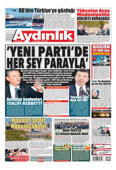 AYDINLIK GAZETESİ 24 Temmuz 2026 gazete manşeti