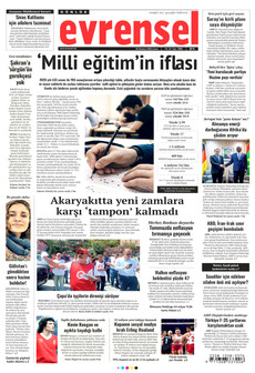 EVRENSEL 24 Temmuz 2026 gazete manşeti