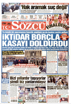 SÖZCÜ 26 Temmuz 2026 gazete manşeti