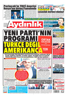 AYDINLIK GAZETESİ 26 Temmuz 2026 gazete manşeti