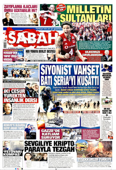 SABAH 27 Temmuz 2026 gazete manşeti