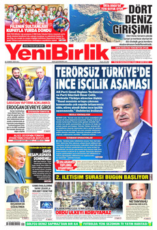 YENİBİRLİK 28 Temmuz 2026 gazete manşeti