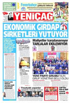 YENİÇAĞ 29 Temmuz 2026 gazete manşeti