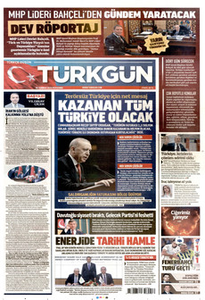 TÜRKGÜN 30 Temmuz 2026 gazete manşeti