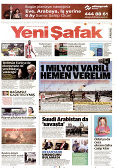 YENİ ŞAFAK 30 Temmuz 2026 gazete manşeti