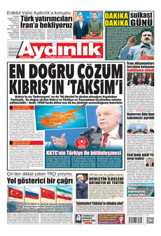 AYDINLIK GAZETESİ 30 Temmuz 2026 gazete manşeti